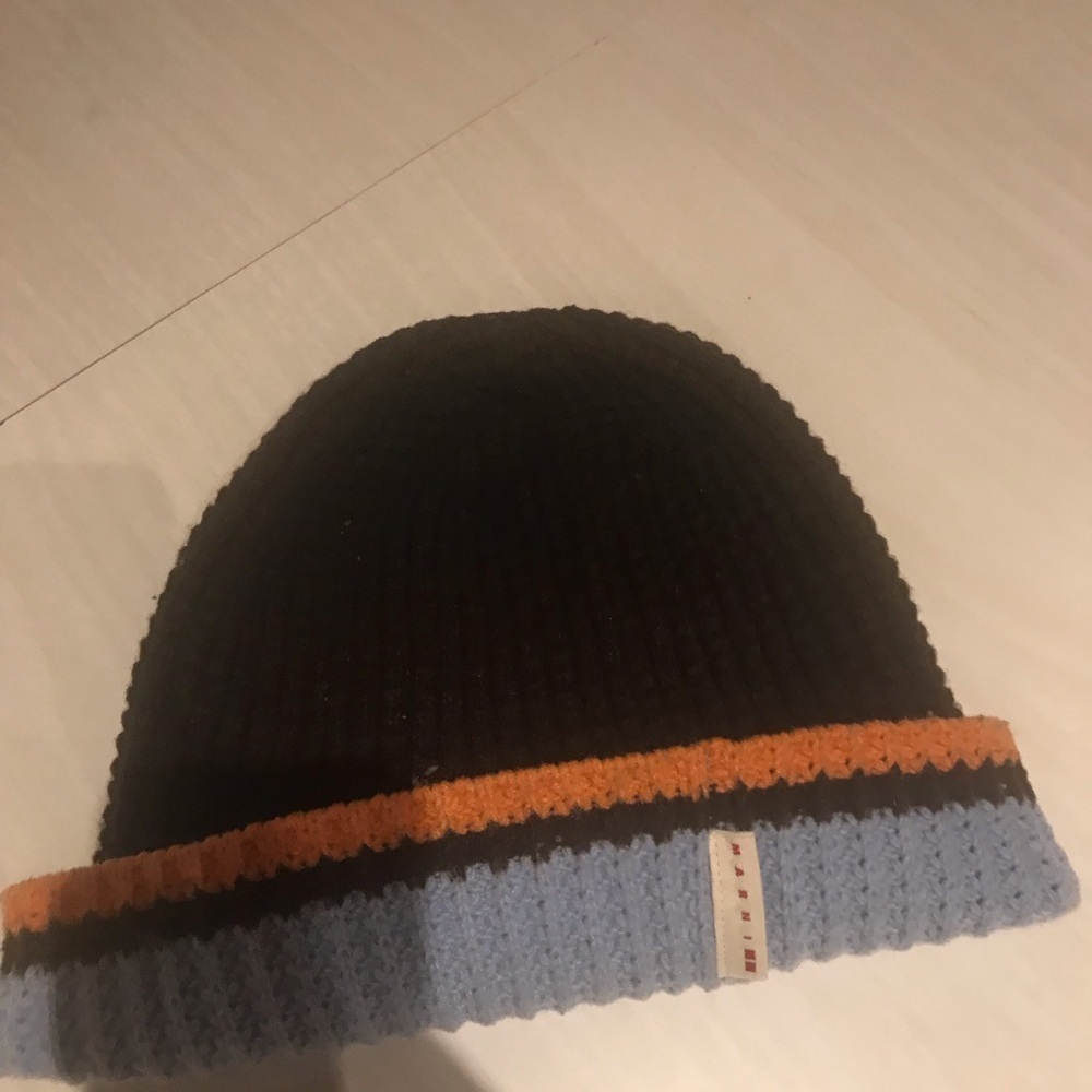 3/15$ Stylish Kids' Black and Blue Knit Beanie
